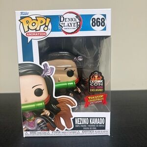 Funko POP! Demon Slayer - Nezuko Kamado (Metallic) #868 LA Comic Con W Protector